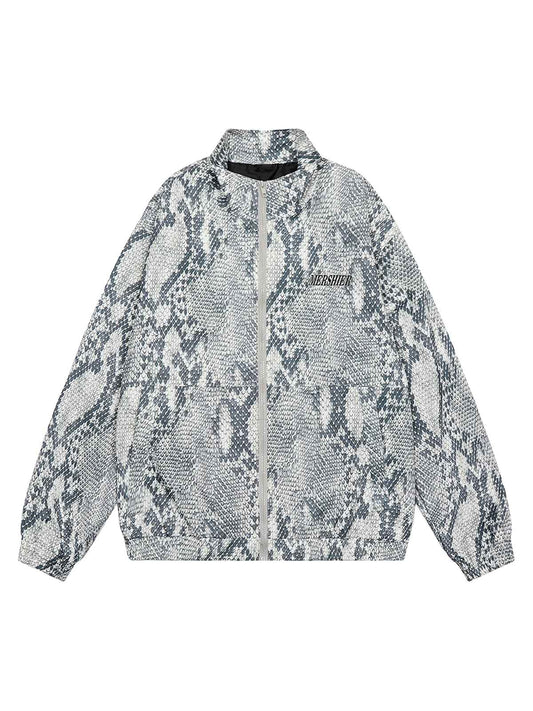Veste coupe-vent à imprimé vintage