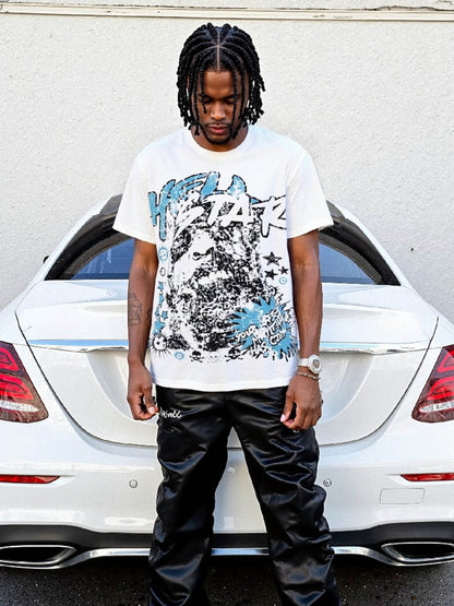 Fun Protrait Graphic T-Shirt - 2374