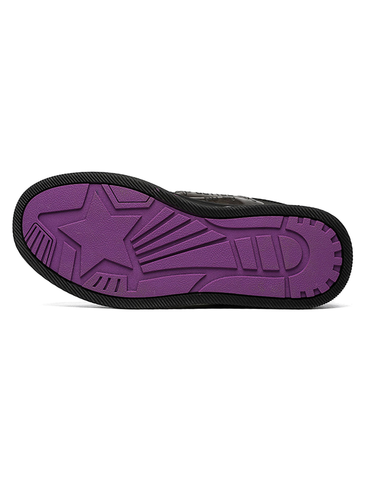 Chaussures de skate à lettres brodées foncées