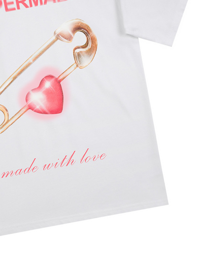 T-shirt hip-hop supermade Street Paperclip Heart