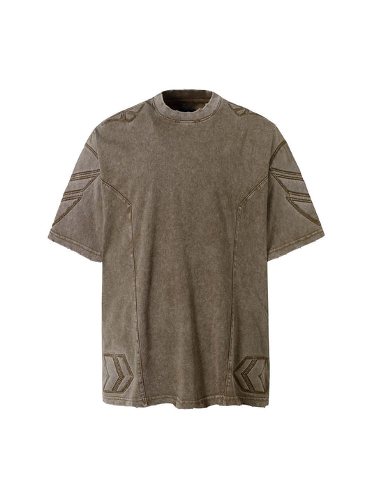 T-shirt ras du cou délavé vintage