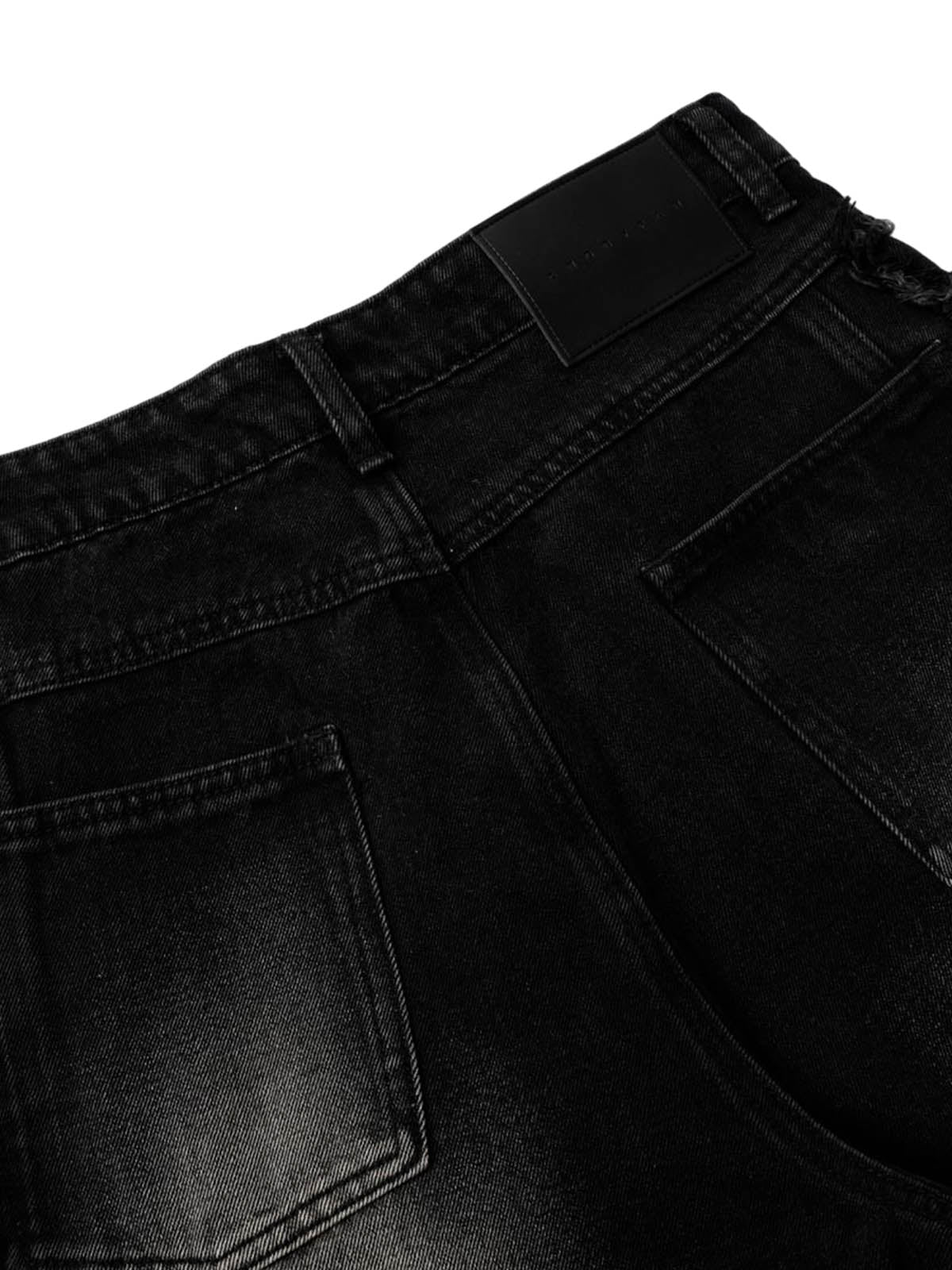 Distressed Raw Edge Jeans