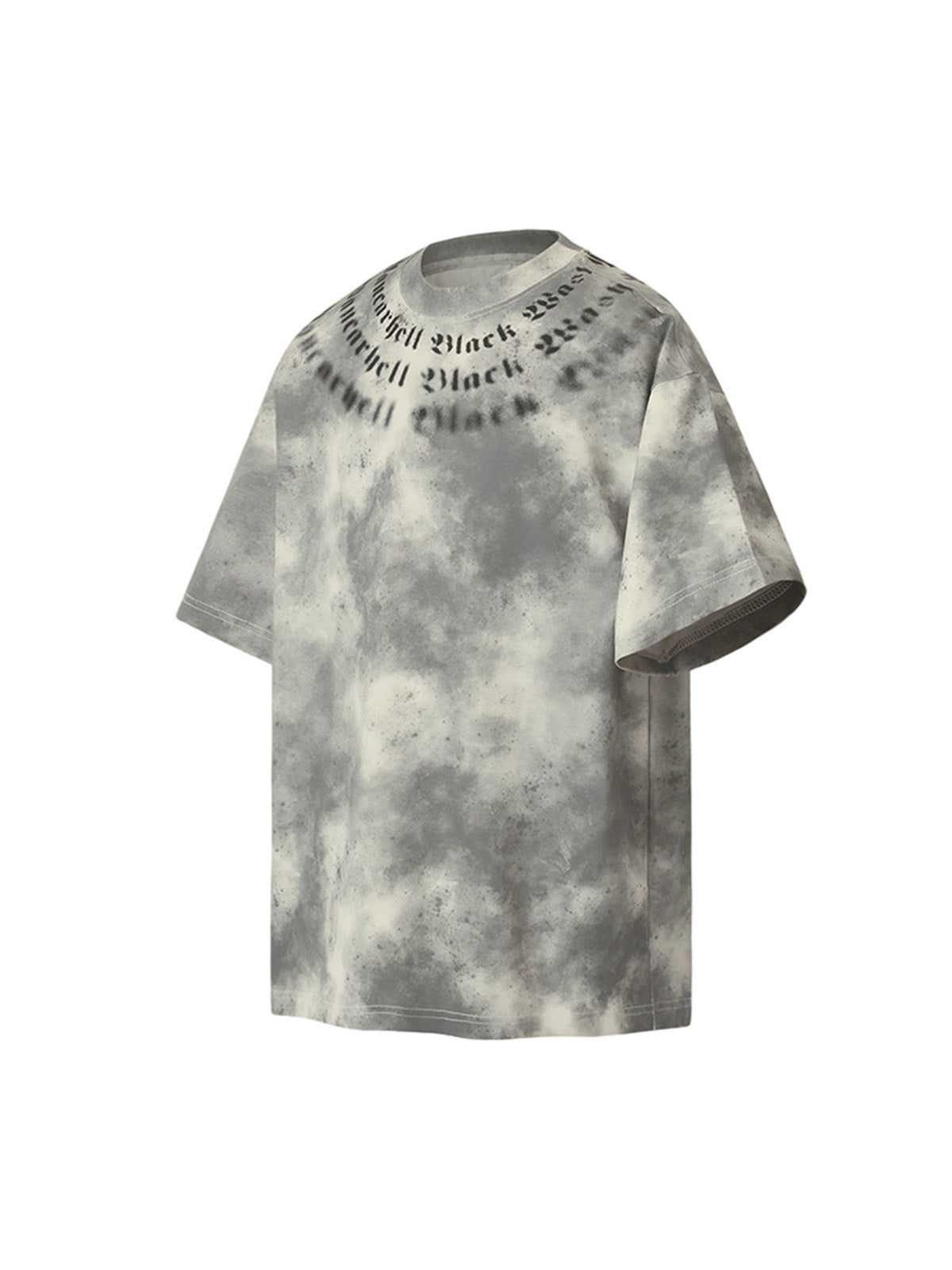 T-shirt à col rond dégradé rétro