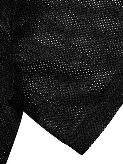 Schnelltrocknendes Jersey-T-Shirt mit Buchstaben-Print und V-Ausschnitt