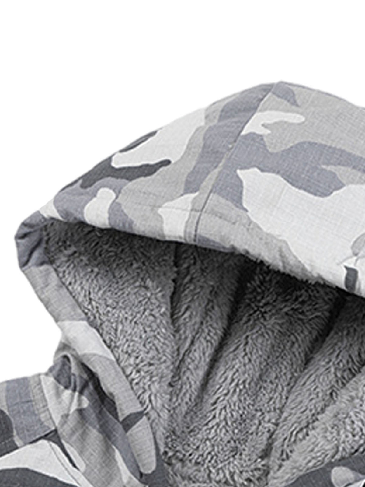Veste à capuche en polaire camouflage Thesupermade