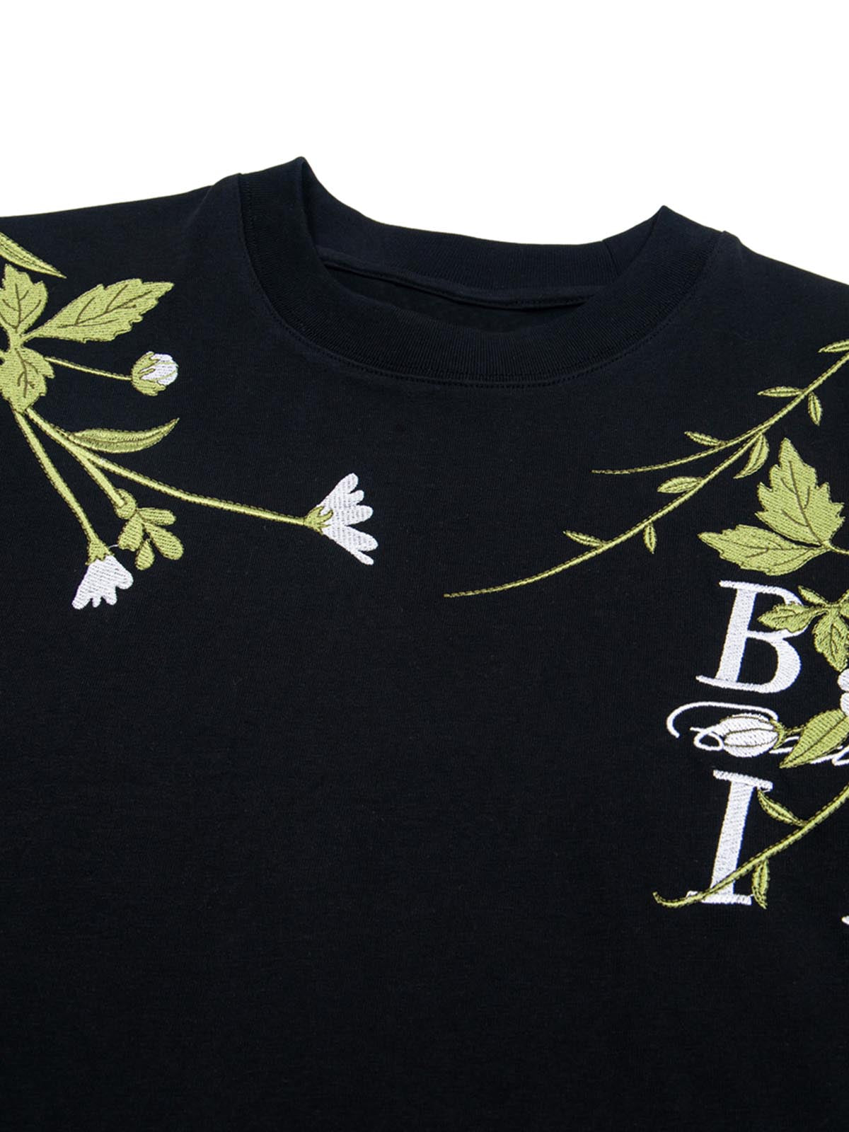 Floral Embroidered Oversized Short Sleeve T-Shirt