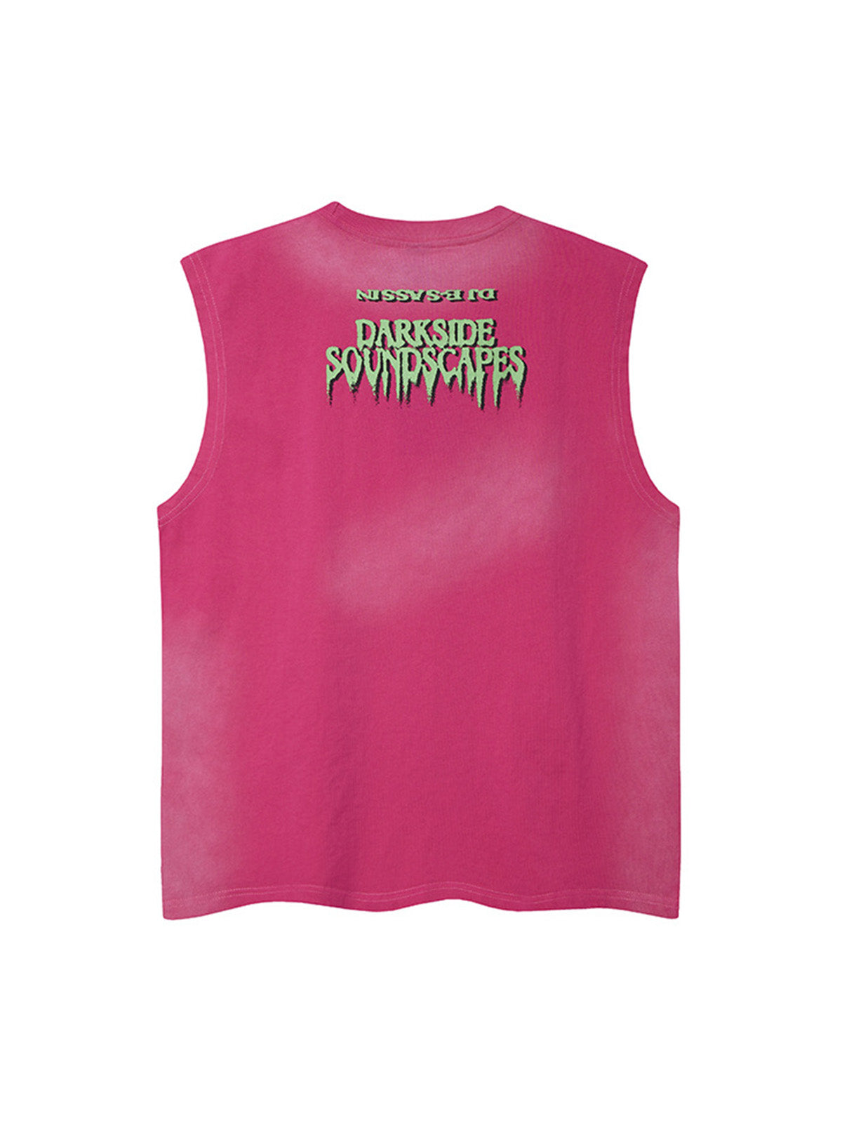 T-Shirt mit Halskette und Street-Grafik-Sprühdruck