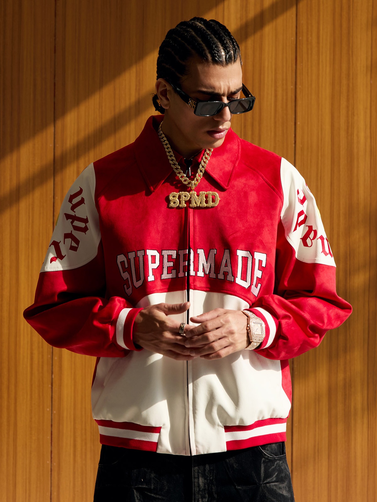 Original Collegejacke in Kontrastfarbe – 2349