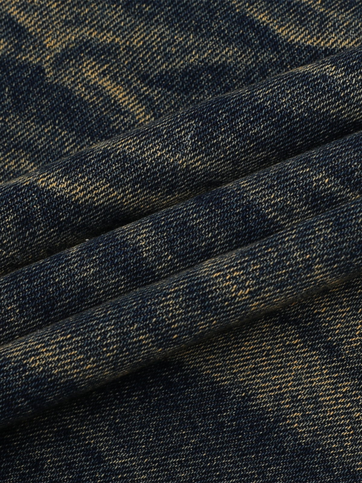 Distressed Washed Distressed Denim Shirt & Jorts Set