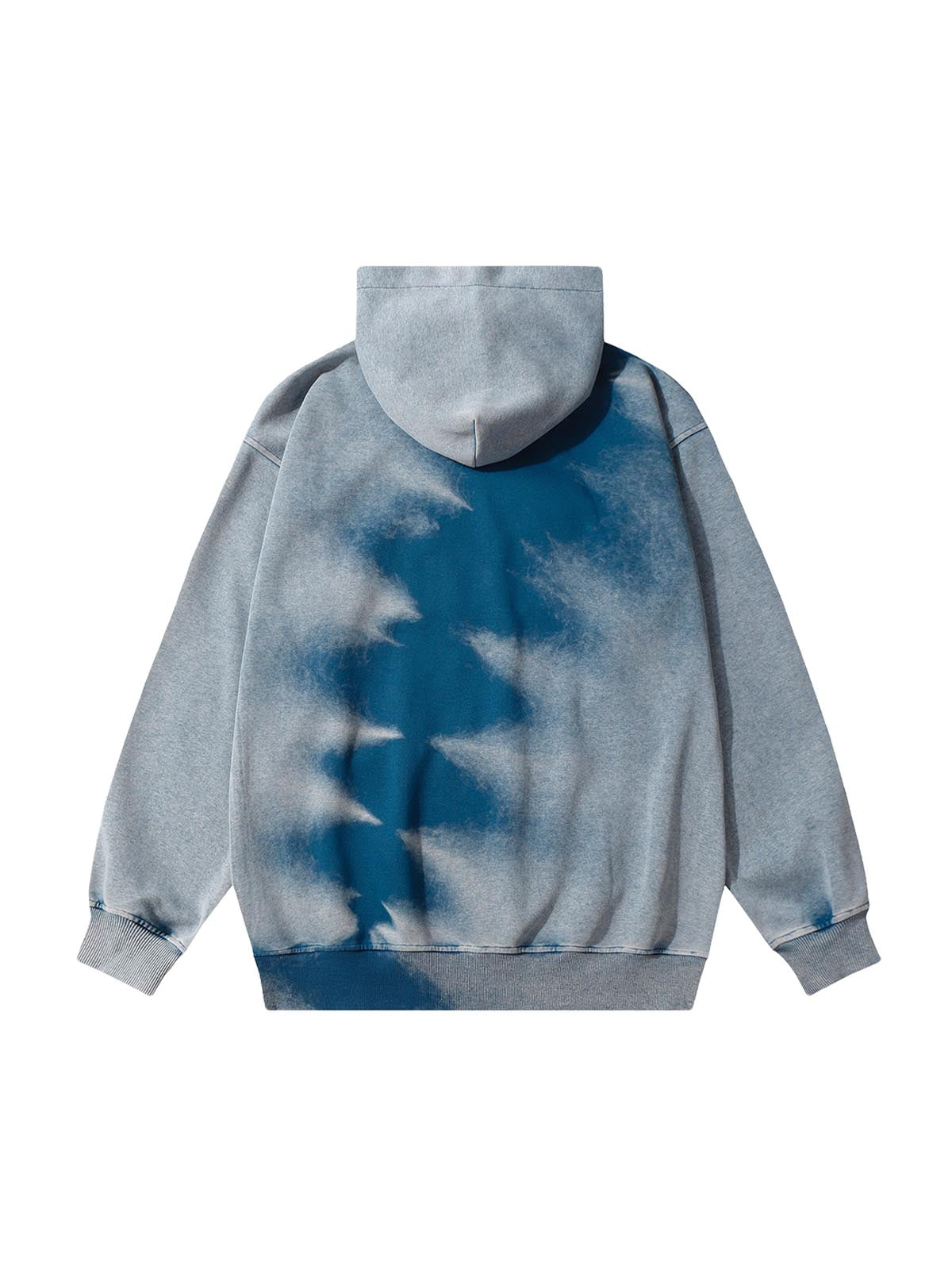 Thesupermade Tie-dye Contrasting Print Pullover Hoodie