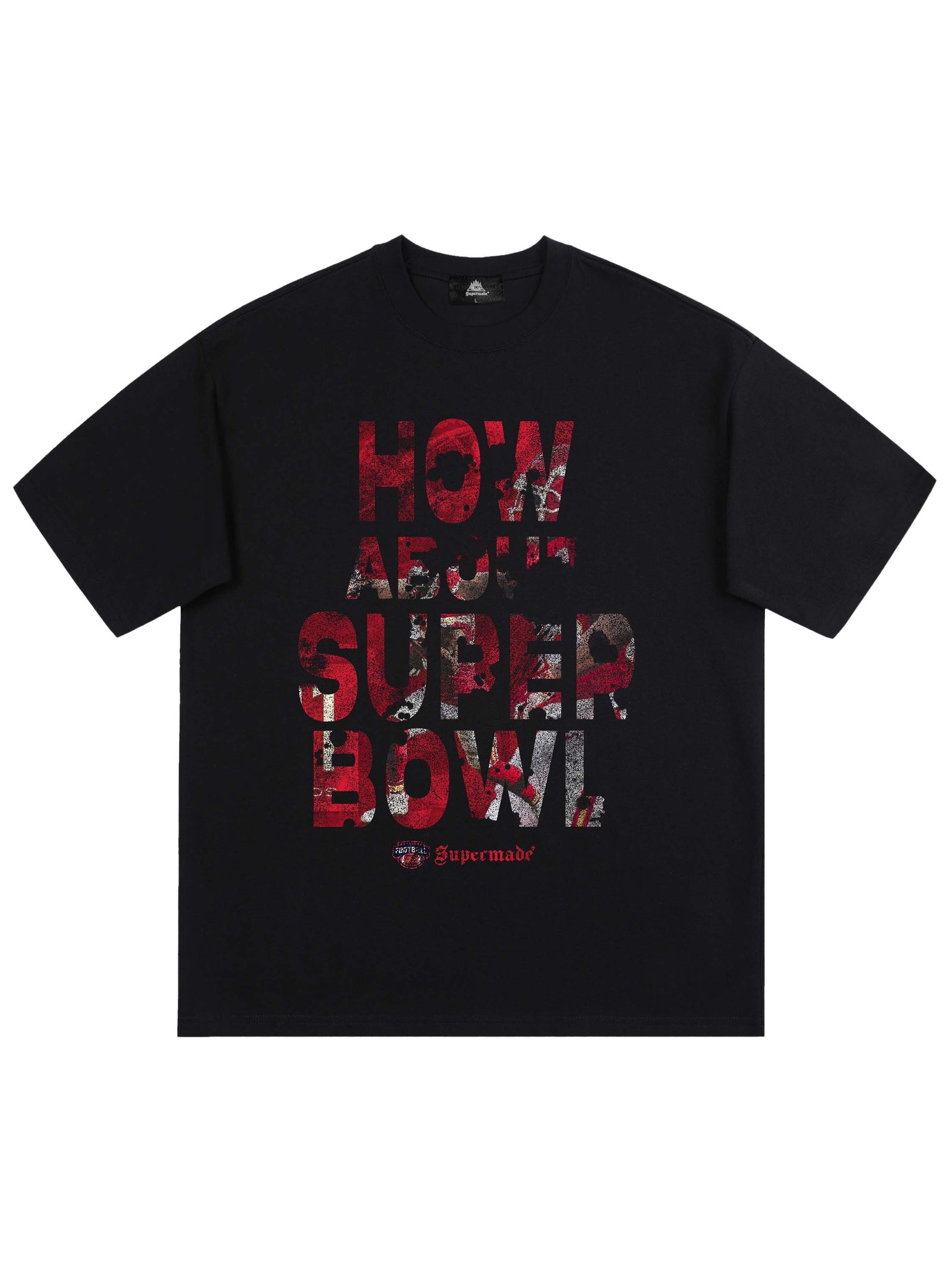 Original Distressed Letters Super Bowl Football Game T-shirt - 2308