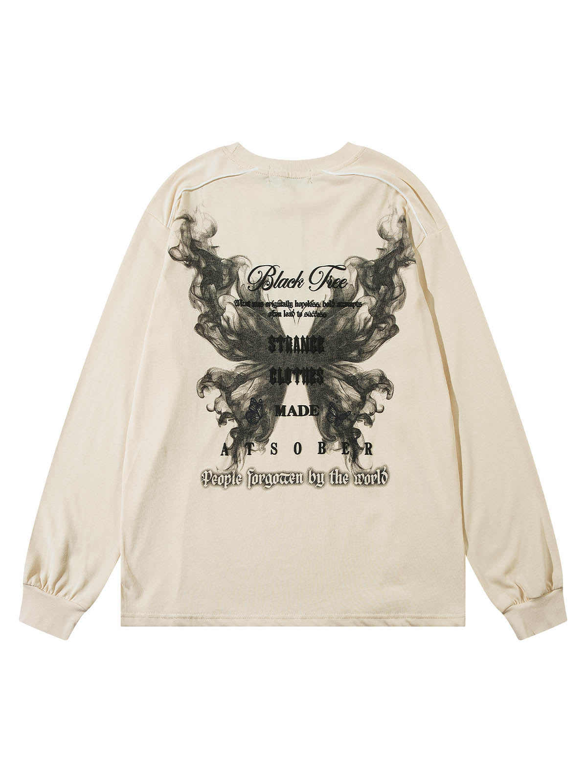 Thesupermade Star Chain Butterfly Long Sleeve T-shirt