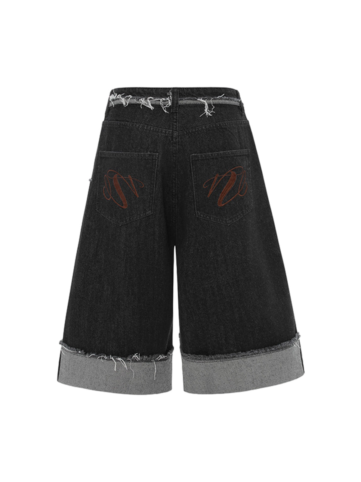 Short en jean Cleanfit à bords bruts