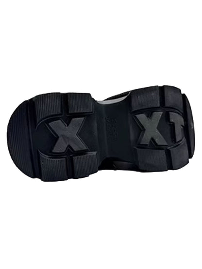 Slip-on-Derby-Plateauschuhe