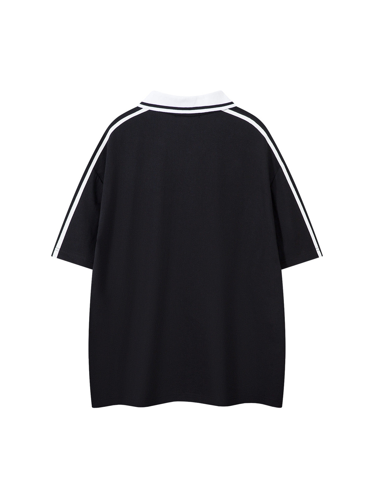 Jersey Print Short-Sleeve Polo Shirt