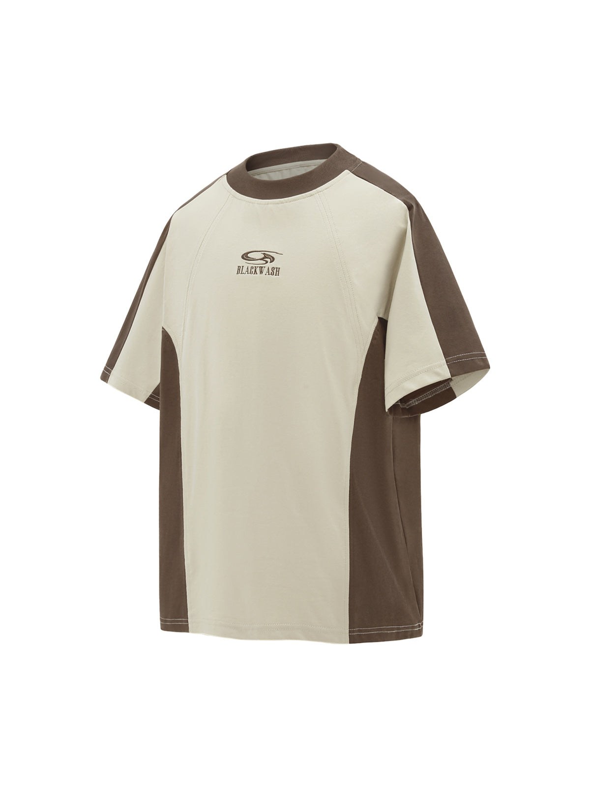 Contrast Color Short Sleeve T-Shirt
