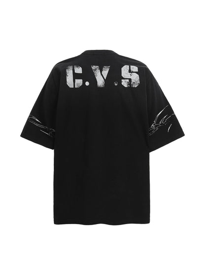 T-shirt en jersey à motif dégradé