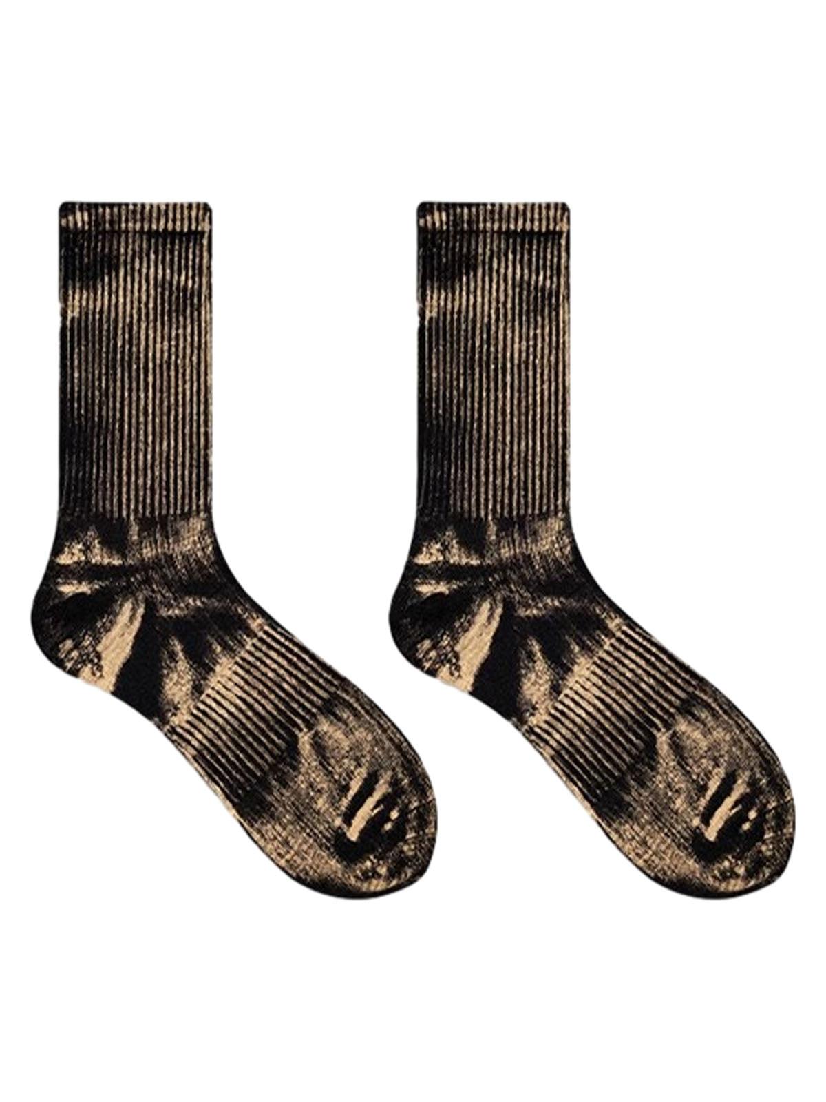 Thesupermade Workwear Distressed Tie-dyed Socks