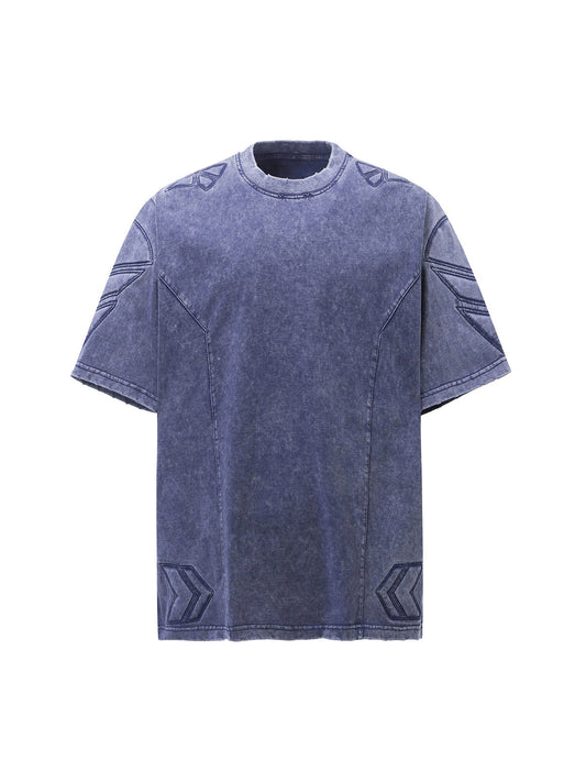 T-shirt ras du cou délavé vintage