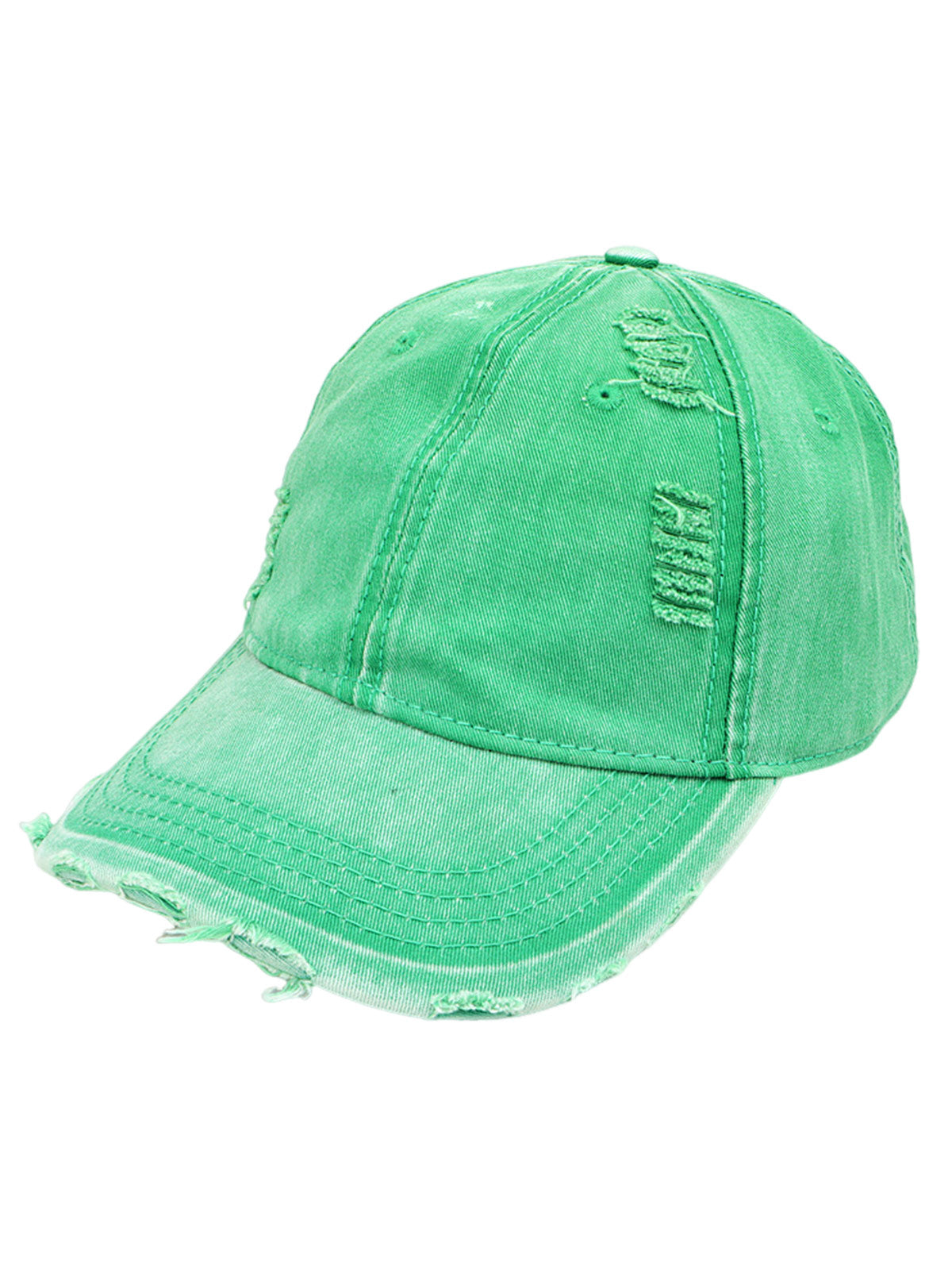 Casquette d'extérieur en denim délavé