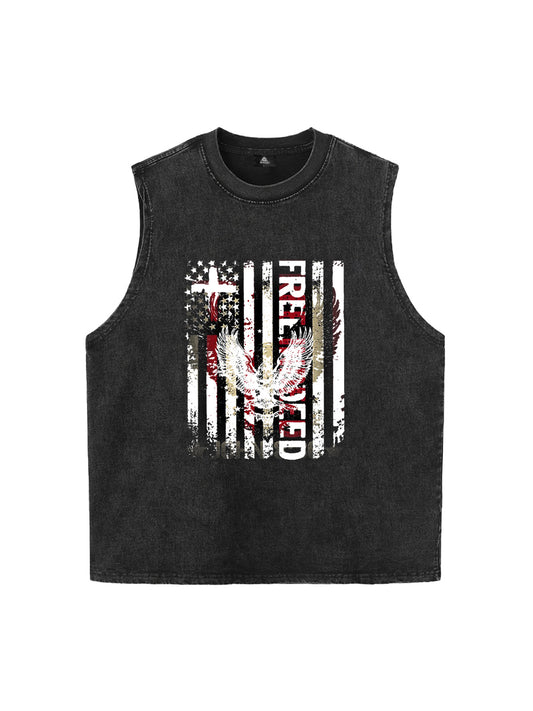 Orginal Eagle Flag Print Vest
