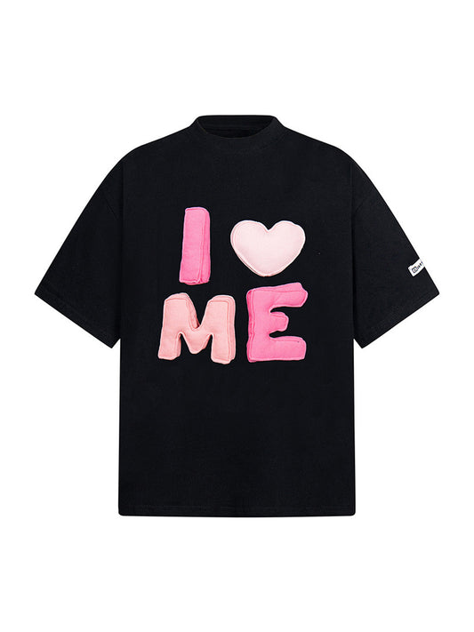 Fun "I ♥ ME" Embroidered T-Shirt
