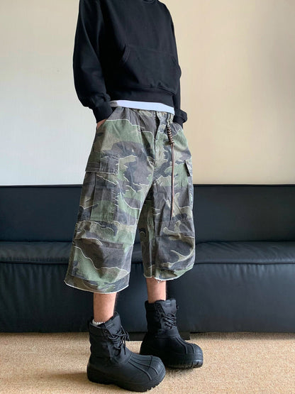 Thesupermade – Baggy-Jeans im Retro-Camouflage-Look für Arbeitskleidung 