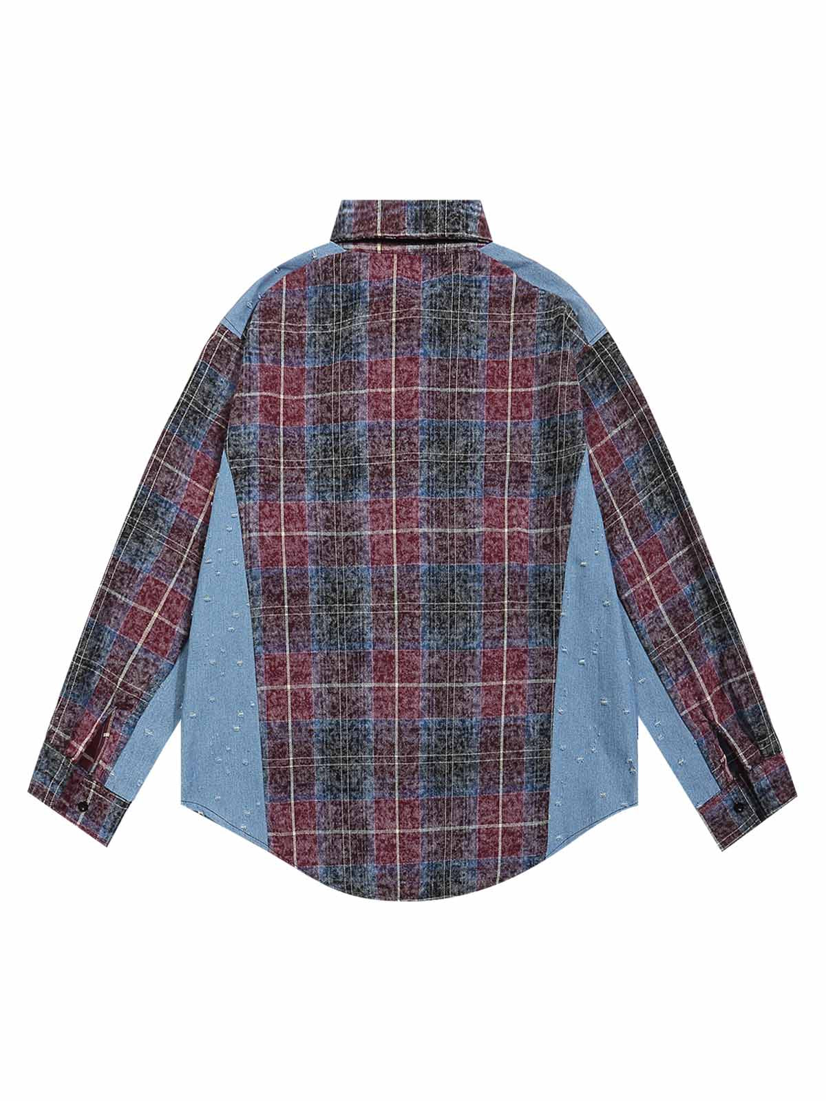 Thesupermade High Street Ripped Patchwork Shirt