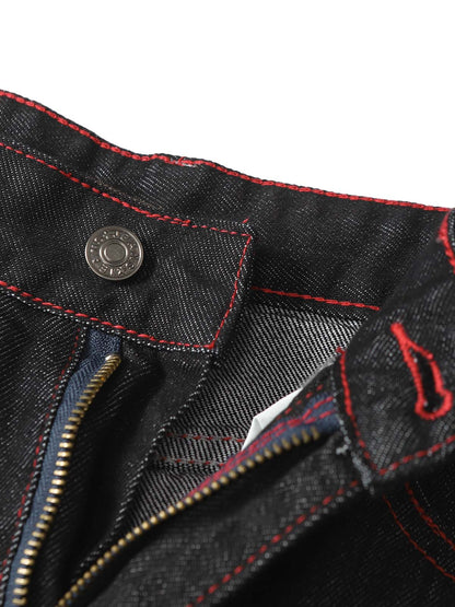 Retro Patchwork Baggy Jeans