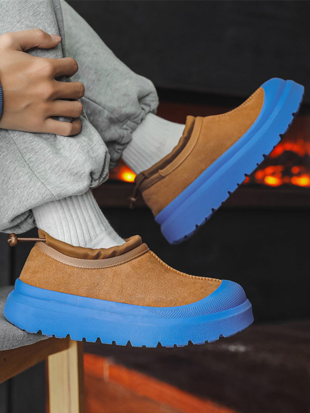 Bottes de neige en fourrure polaire à semelles épaisses Thesupermade