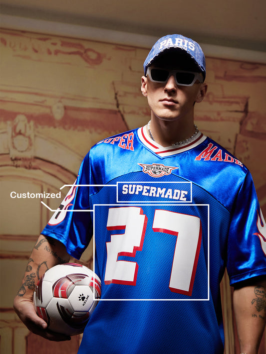 Originales Sport-Jersey-T-Shirt in Kontrastfarbe