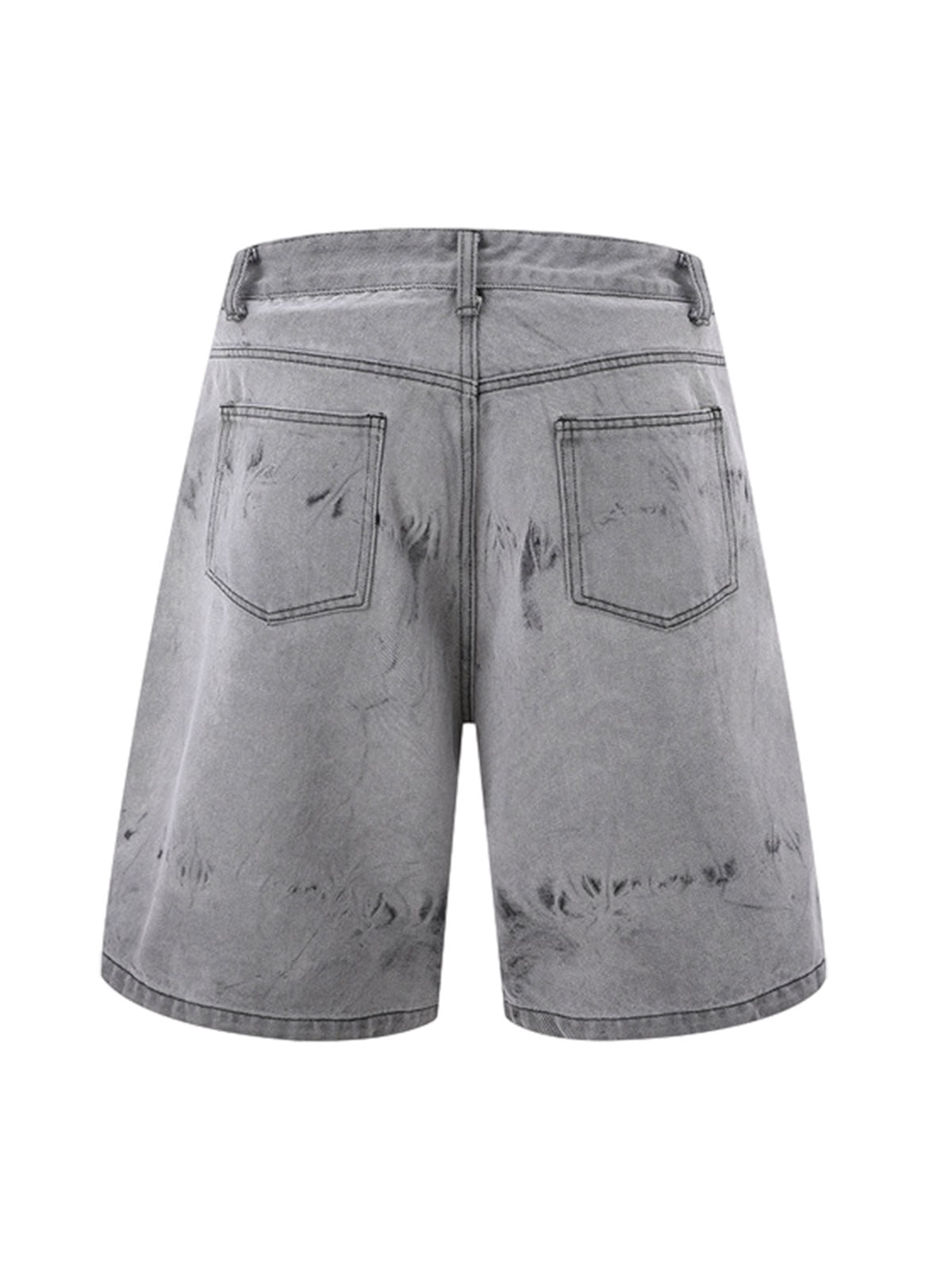 Distressed Washed Workwear Denim Set