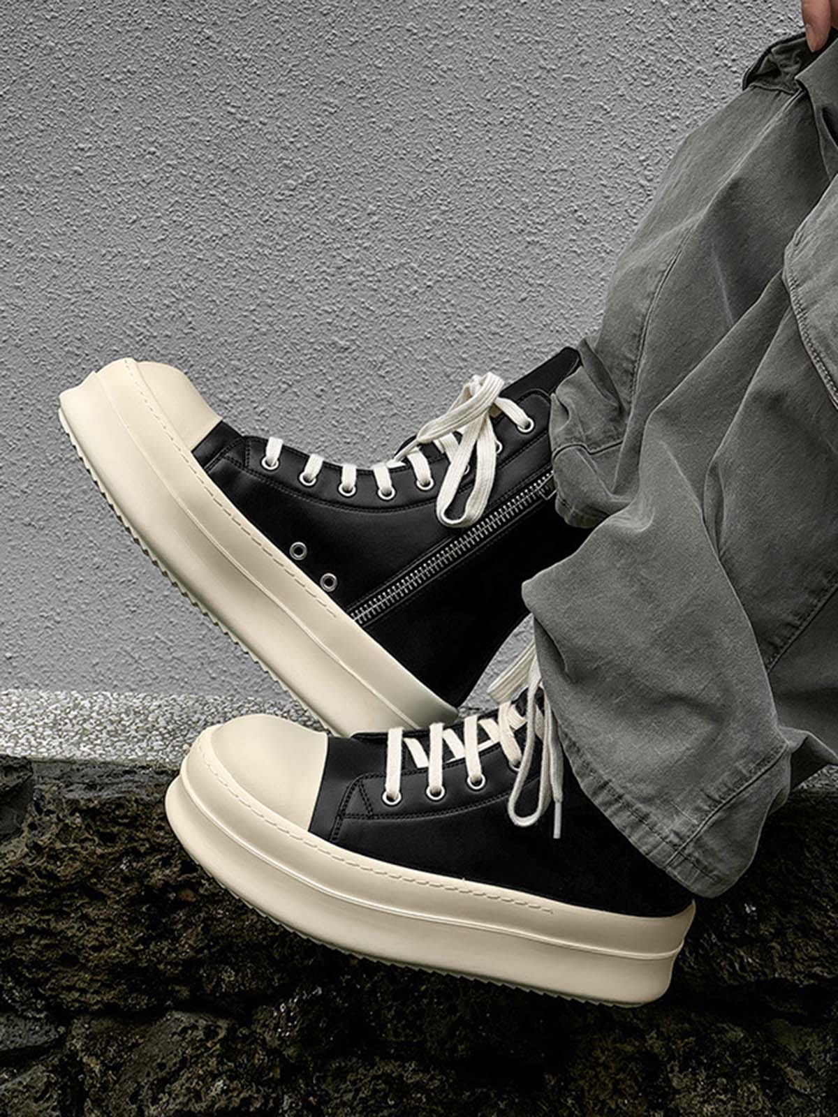 Baskets montantes à plateforme et fermeture éclair latérale TheSupermade - 2273