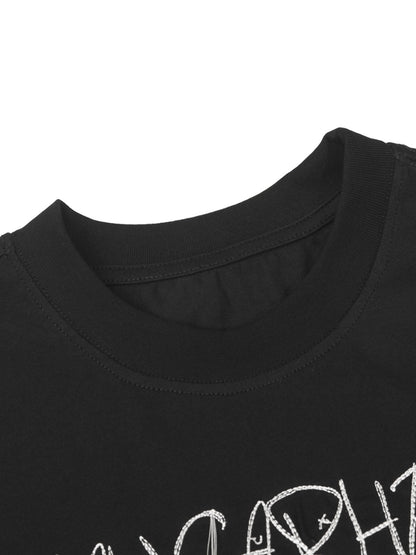 Letter Print Short Sleeve T-Shirt