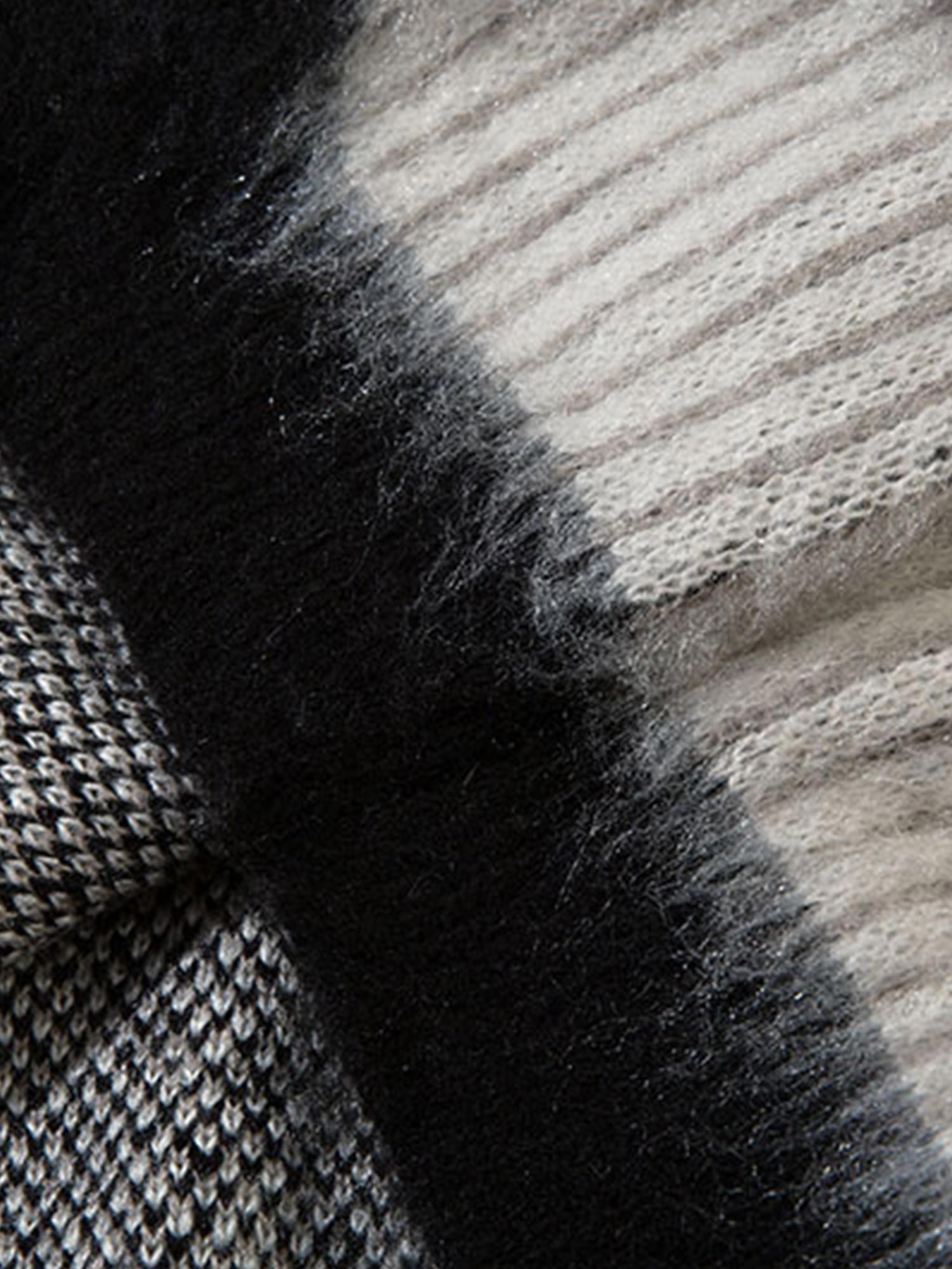 Pull ras du cou en mohair abstrait Thesupermade