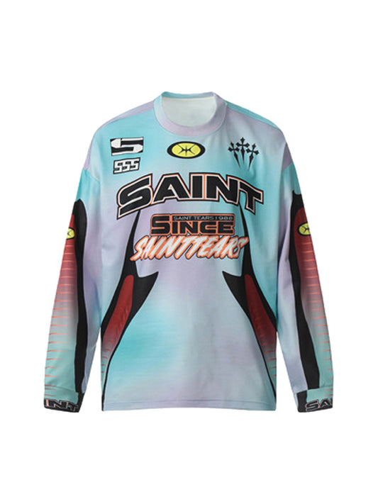 T-shirt manches longues en jersey tie-dye