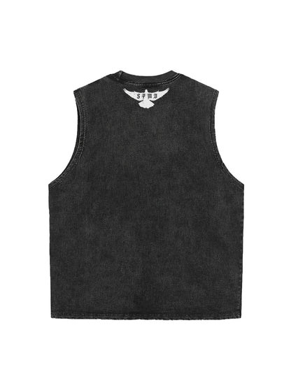 Original Saint Slogan Graphic Vest