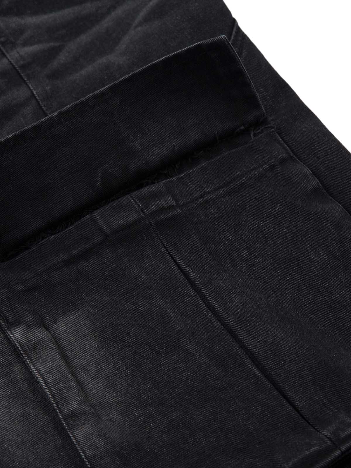 Verwaschene Cargojeans mit mehreren Taschen im Used-Look