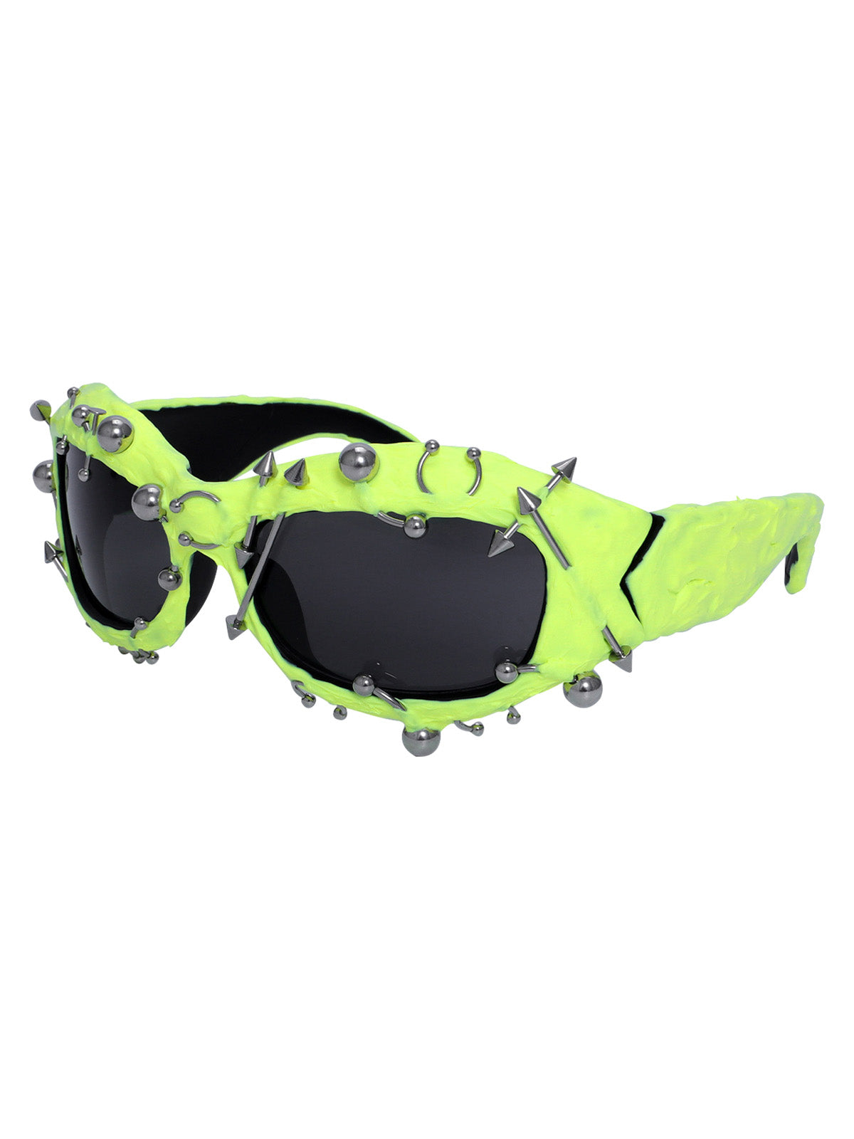 Lunettes de soleil style punk rivetées