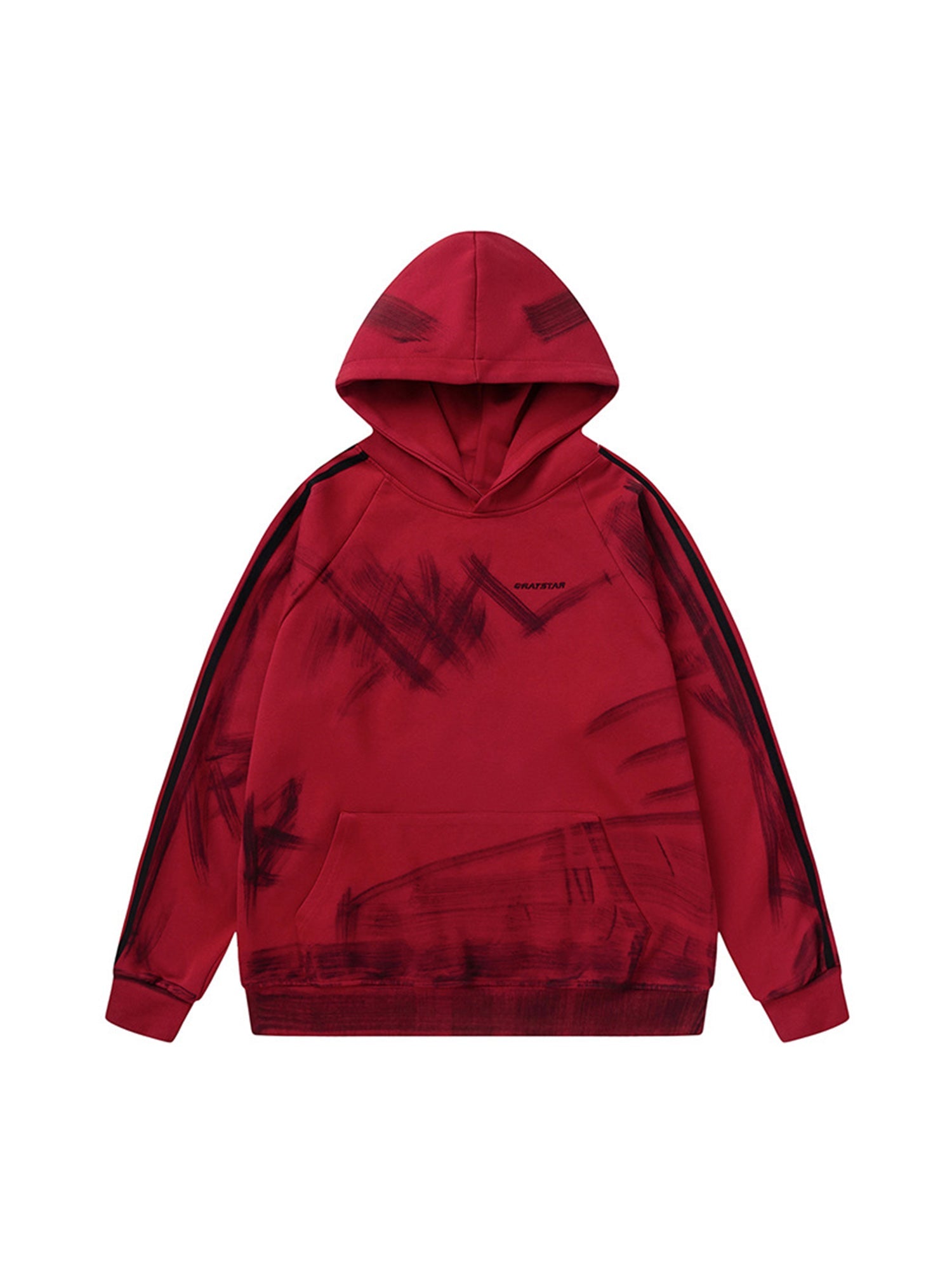 Thesupermade – Kapuzenpullover mit schmutzigem Pinselstrich und Graffiti