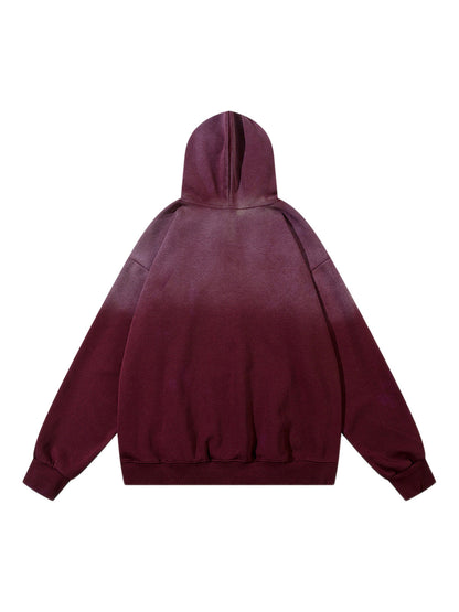 Sweat à capuche brodé dégradé de couleurs avec lettrage patch Thesupermade