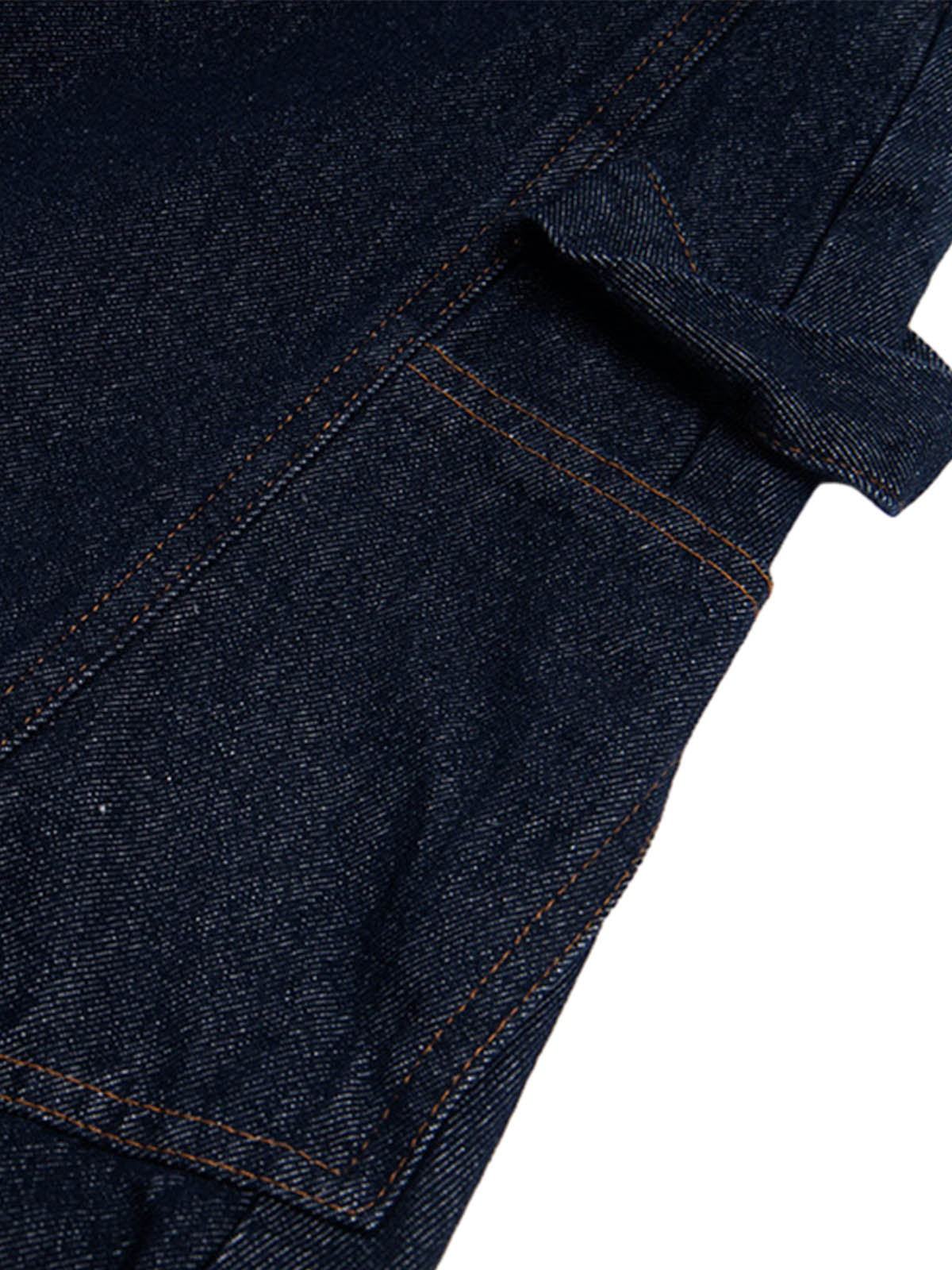 Button Embroidered Barrel Jeans
