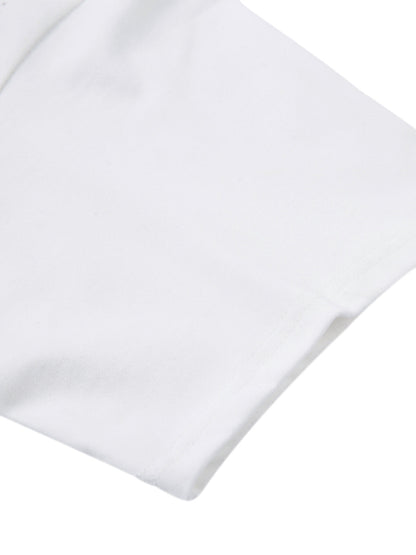 Kurzarm-T-Shirt mit Retro-Graffiti-Schriftzug – 2341