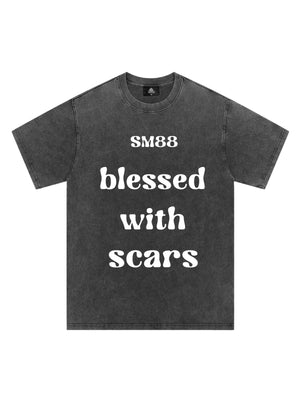 Original "Blessed With Scars" Slogan T-Shirt
