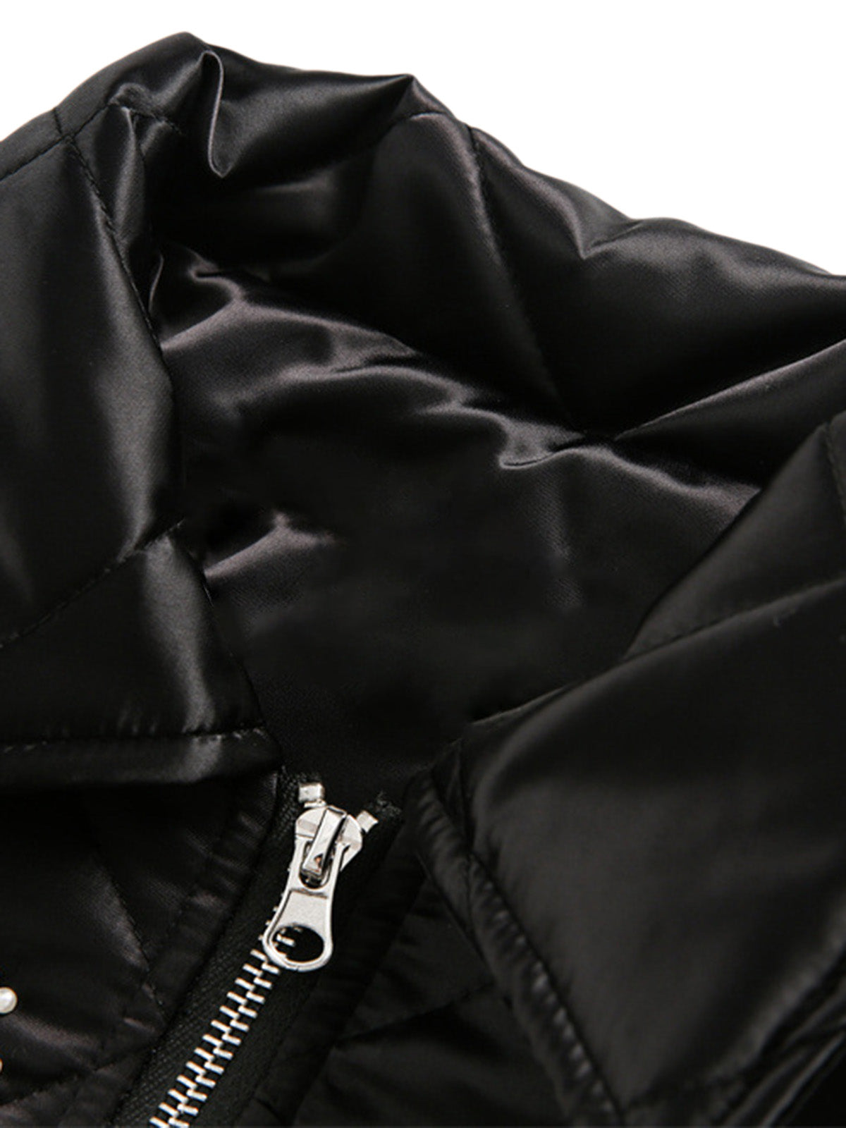 Veste matelassée à lettres et diamants Pearl Letter de Thesupermade