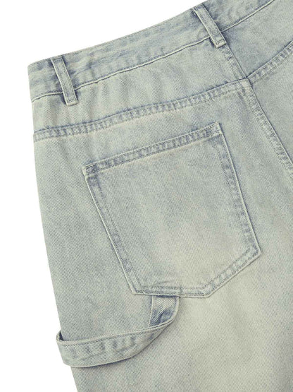 Thesupermade – Verwaschene Hip-Hop-Shorts im Retro-Stil von Thesupermade 