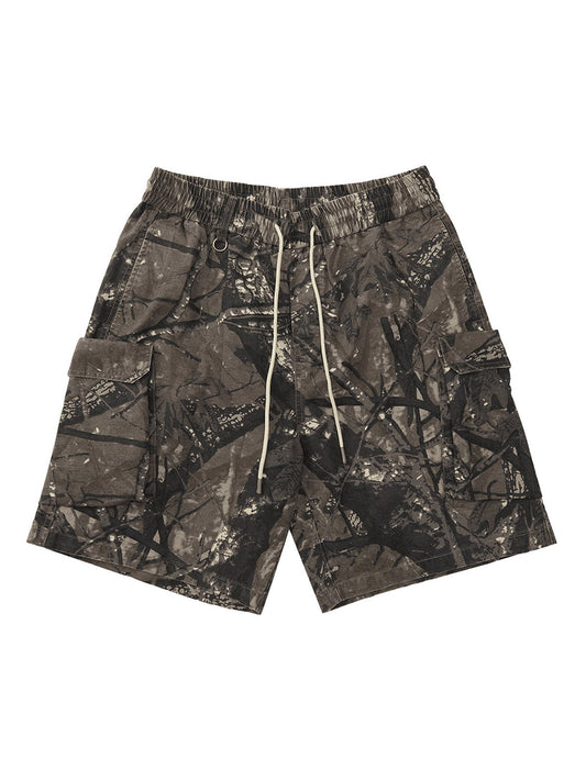 Short de travail camouflage à poches Fallen Leaf de TheSupermade - 2050