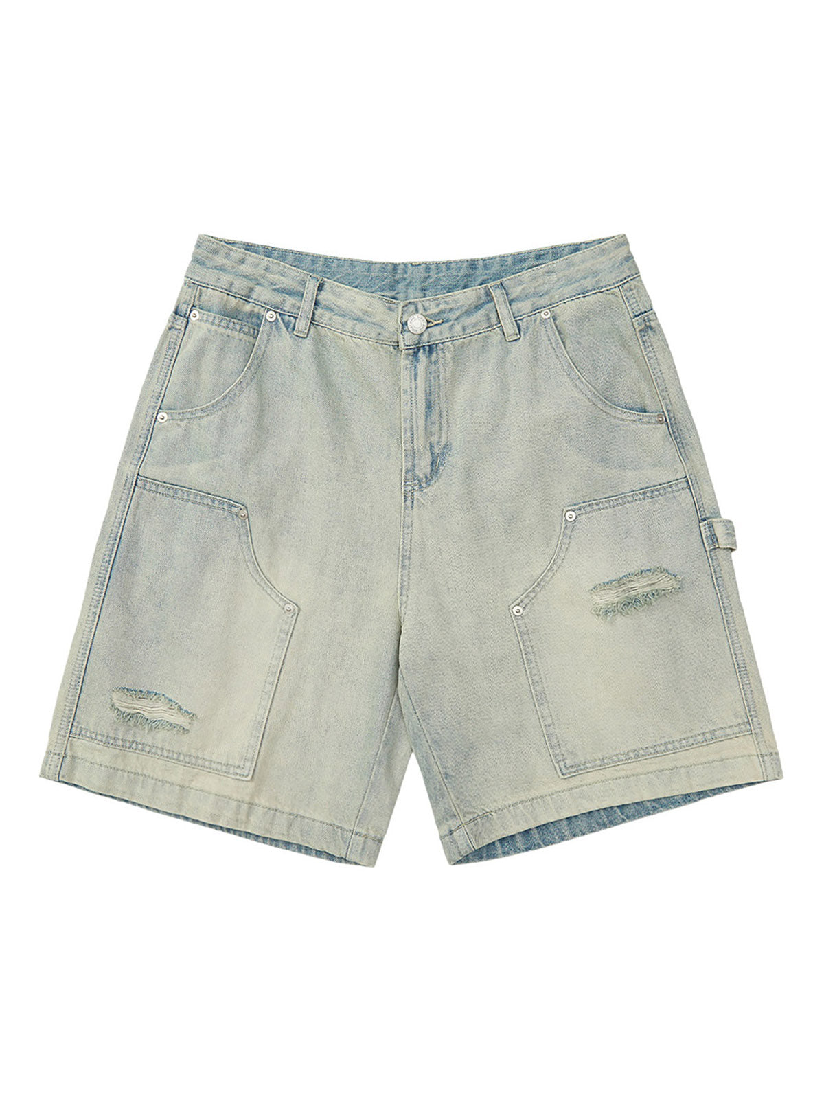 Thesupermade Retro Washed Hip-Hop Shorts