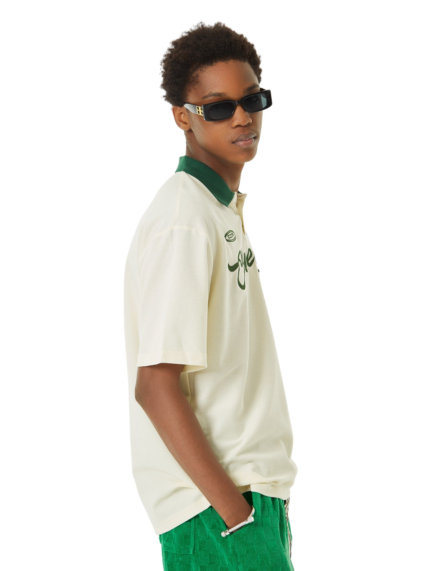 Thesupermade Letter Embroidered Polo Shirt - 1589