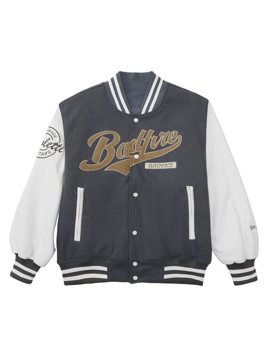 Thesupermade – Bestickte Baseball-Bomberjacke